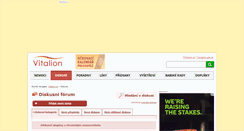 Desktop Screenshot of diskuse.vitalion.cz