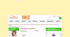 Desktop Screenshot of laborator.vitalion.cz