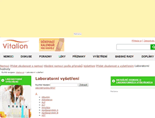 Tablet Screenshot of laborator.vitalion.cz