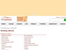 Tablet Screenshot of odkazy.vitalion.cz